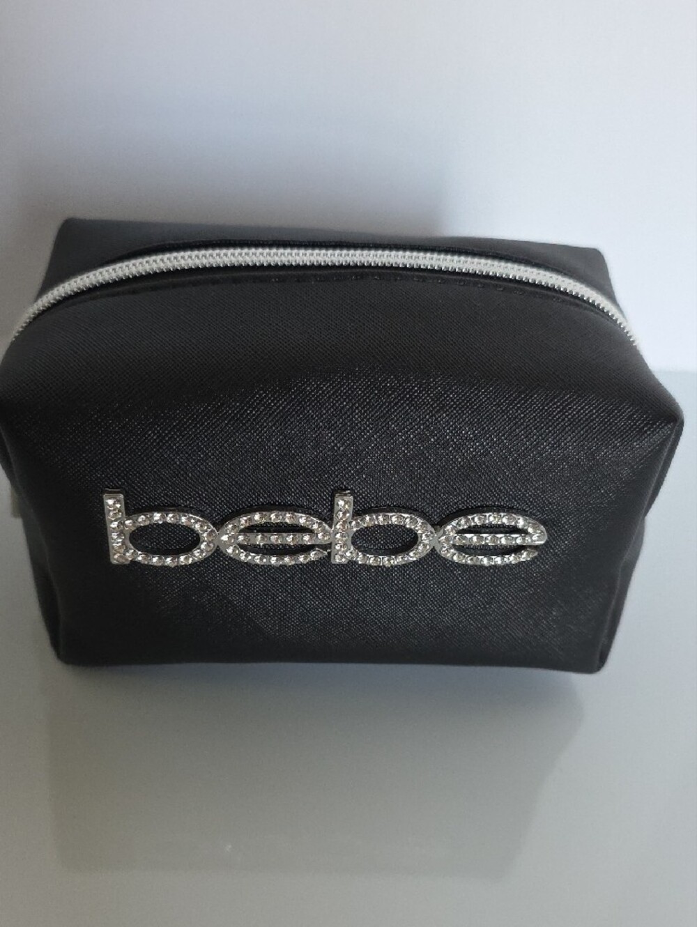 bebe Black Rhinestone Logo Cosmetic Pouch - Picture 7 of 7
